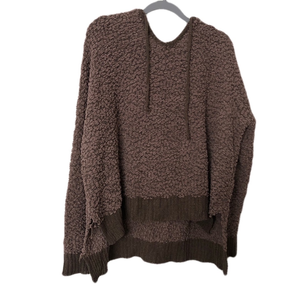Popcorn Knit Sweatshirt